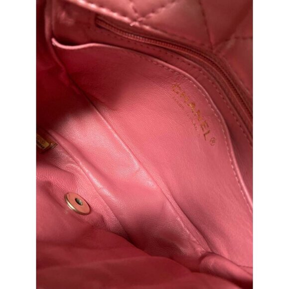 RARE Authentic CHANEL Lambskin Quilted Precious Jewel Mini Flap Bag Pink - Picture 13 of 16